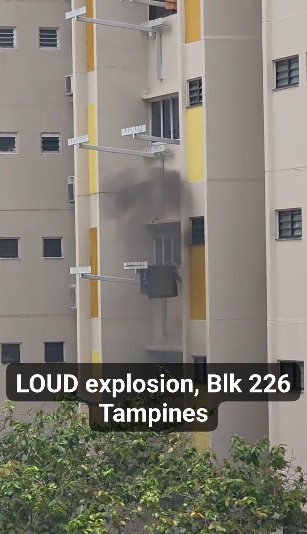 smoke coming from flat