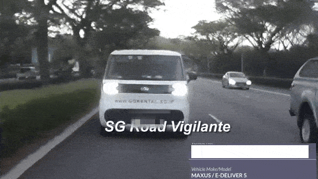 van flashing headlights repeatedly