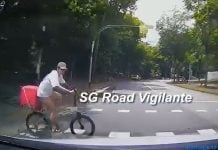 Rider almost gets hit by car