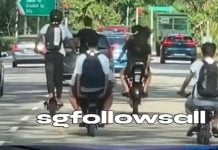 teens riding pmd on road