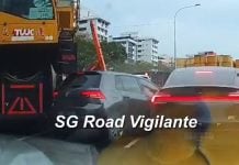 mobile crane hits car