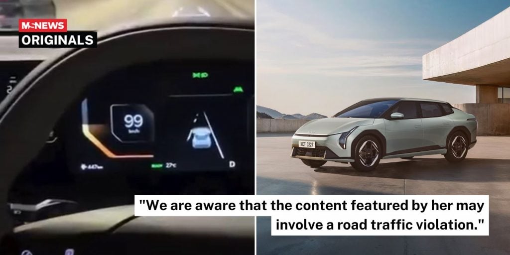 content creator speeding in Kia