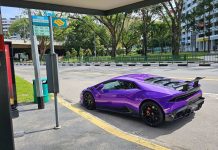 Lamborghini bus stop