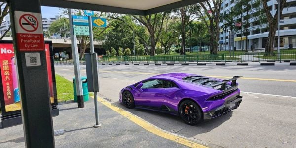 Lamborghini bus stop