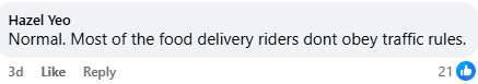 food delivery riders do not obey traffic rules