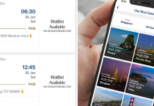 Flight bookings (left), phone (right)