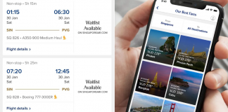 Flight bookings (left), phone (right)