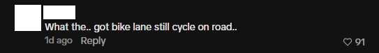 why cycle on road when there is bicycle lane