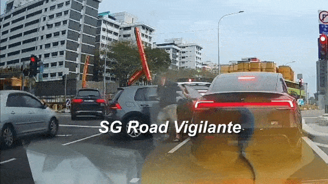 man chases mobile crane