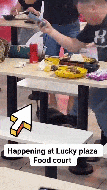 man films rat on plate