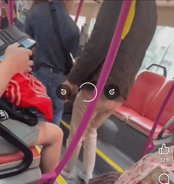 passenger and bus captain intervene