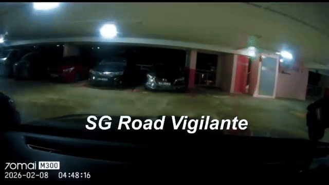 car zooming by in MSCP