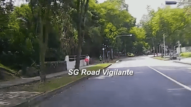 car approaches traffic junction