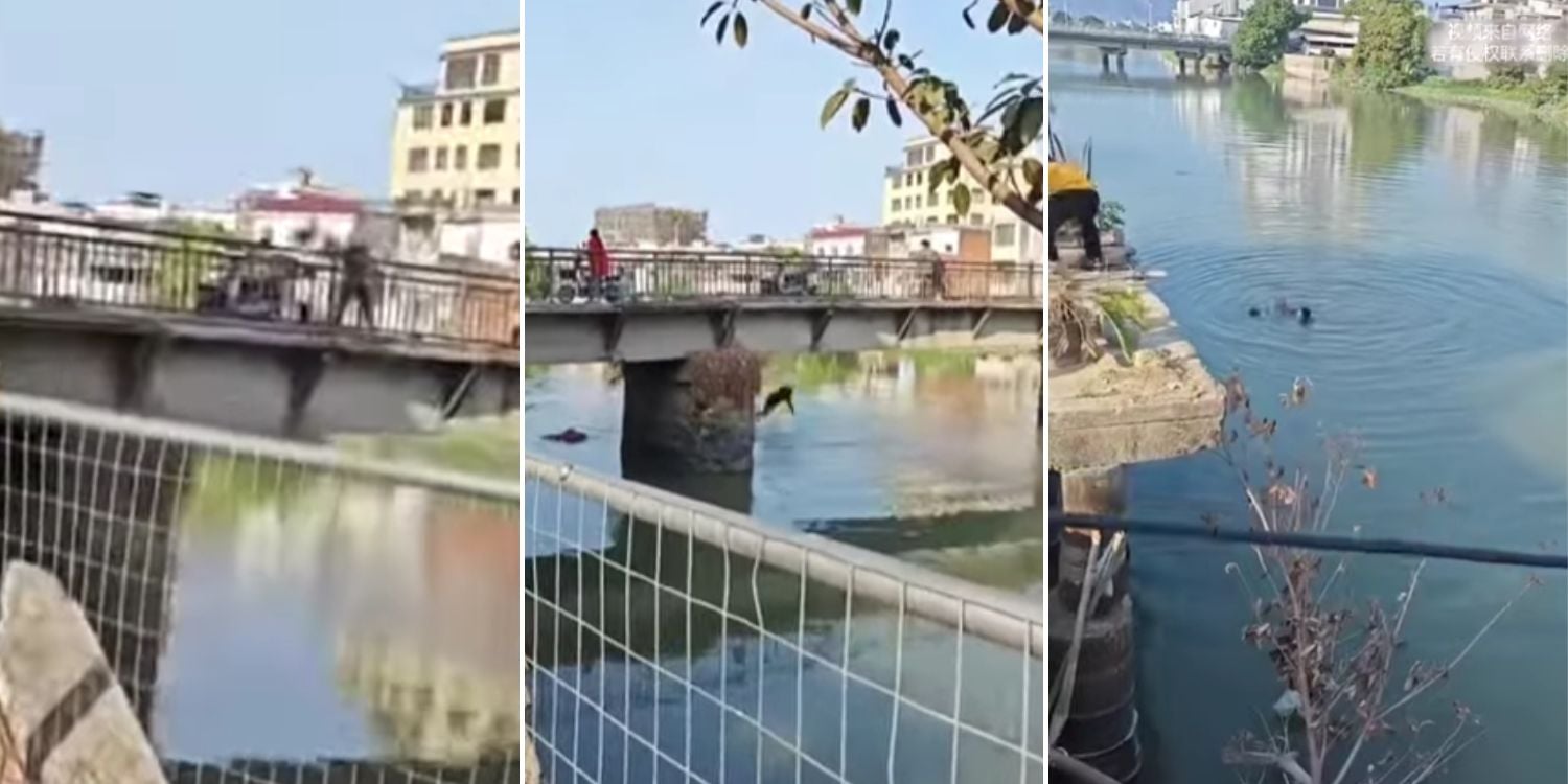 father threw toddler river