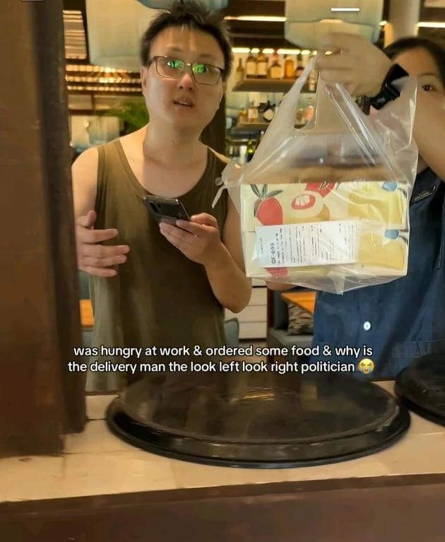 food delivery look left photo