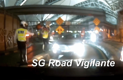 johor checkpoint car cone