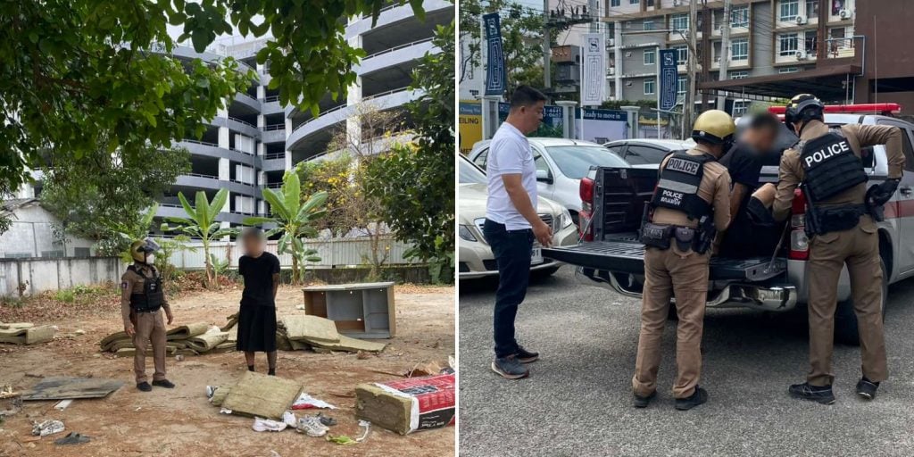 korean man stealing truck