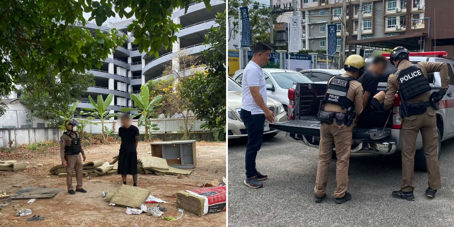 korean man stealing truck