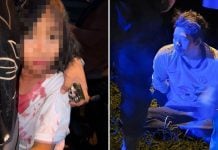 man grabbed girl pasar malam