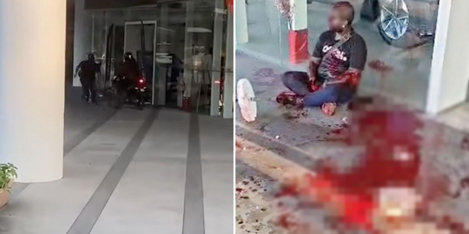 man hacked commercial building