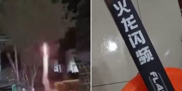 man killed fireworks chest