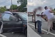 man punches threatens elderly driver