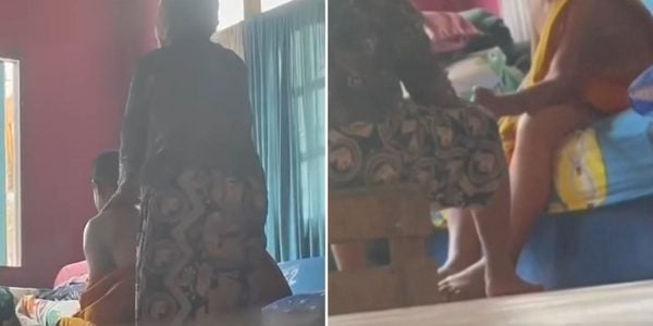 monk massage woman thailand