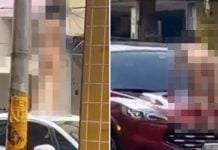 naked woman swaying car