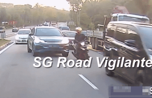 motorcyclist car overtaking