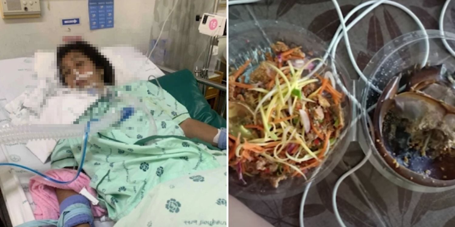 woman horseshoe crab salad