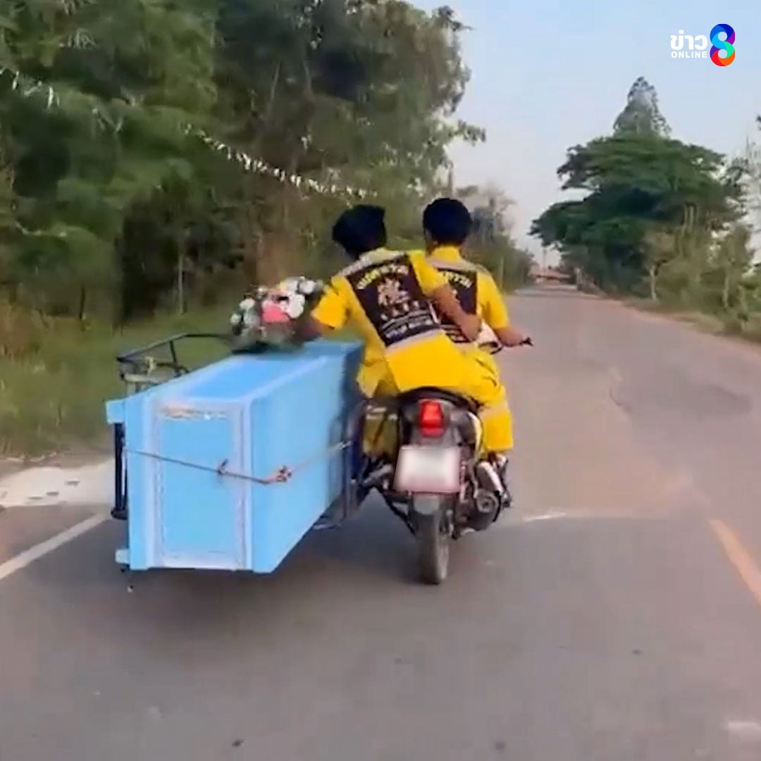 sidecar motorcycle coffin