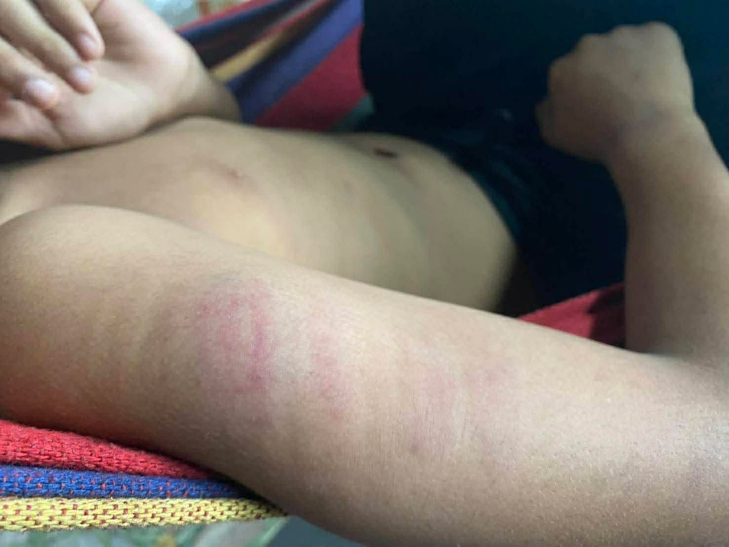 student beaten arabic