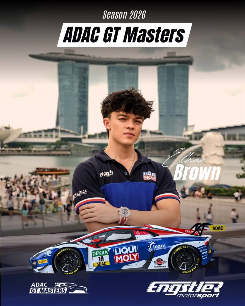 Racer Ethan Brown to be first S'porean to race in ADAC GT Masters