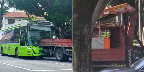 74-year-old bus captain & passenger sent to hospital after accident with lorry in East Coast