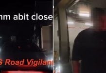 driver confronts OP over tailgating allegations