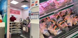 "halal" chicken allegedly handled in pork station