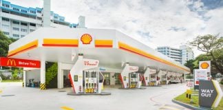 Shell petrol station
