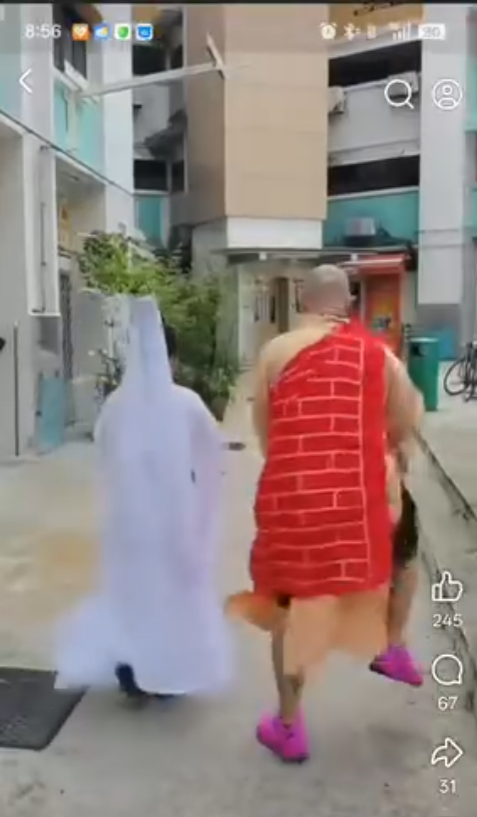 influencers in religious outfit