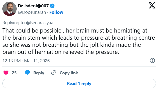 brain-dead woman pothole