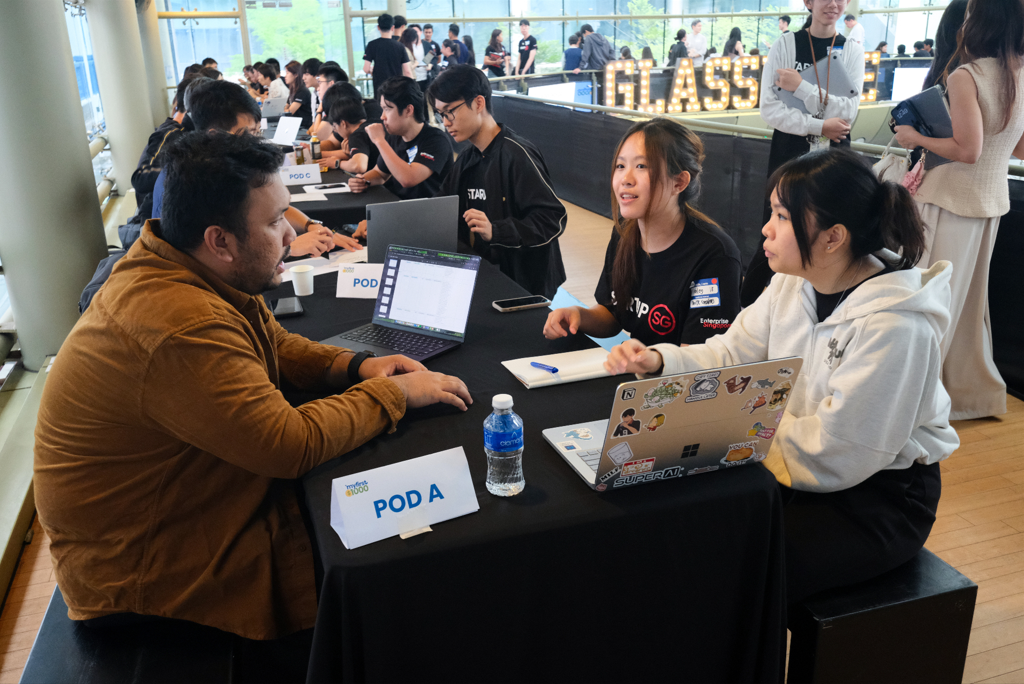 students speak to mentors