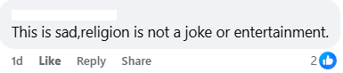 religion not a joke
