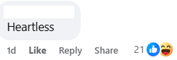 heartless comment
