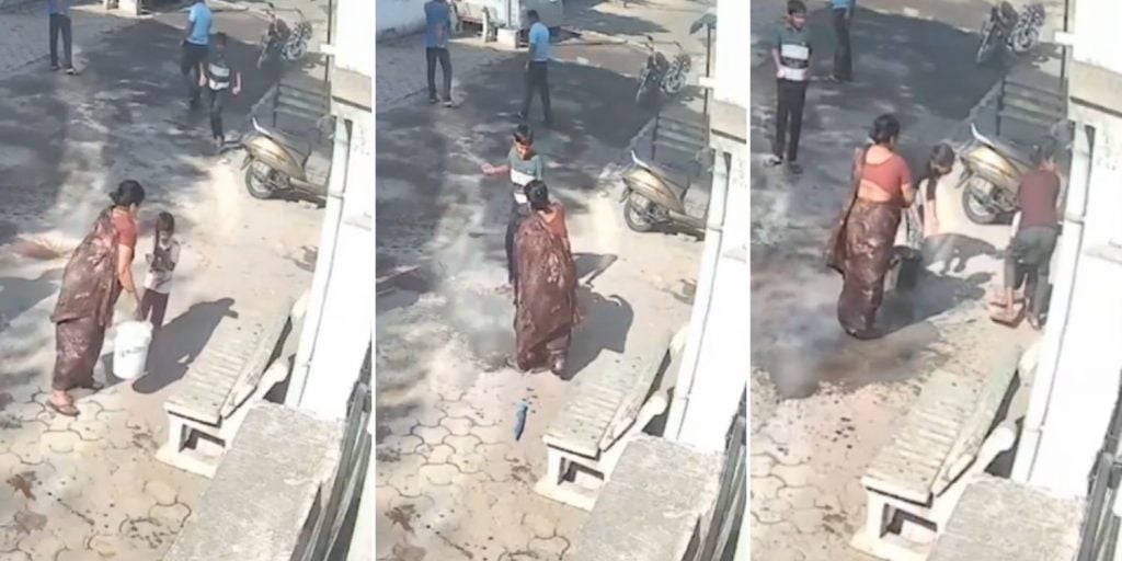 boiling water 4-year-old india