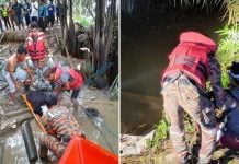 dragged crocodile river