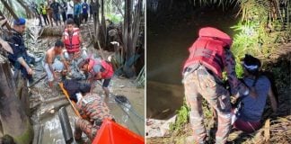 dragged crocodile river