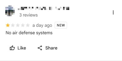 electric pole tangled google review 3