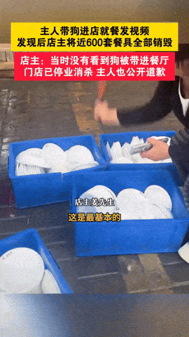 restaurant destroys tableware