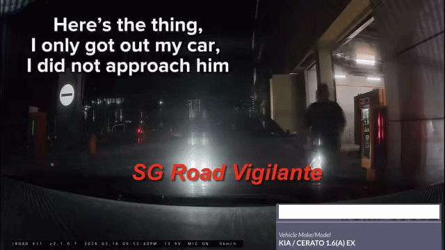 aggresively walking towards OP