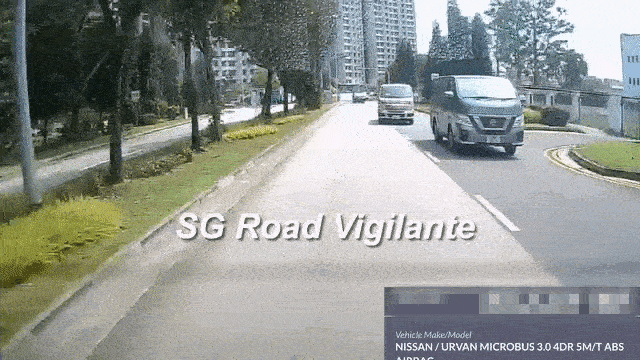 ambulance cuts into right lane