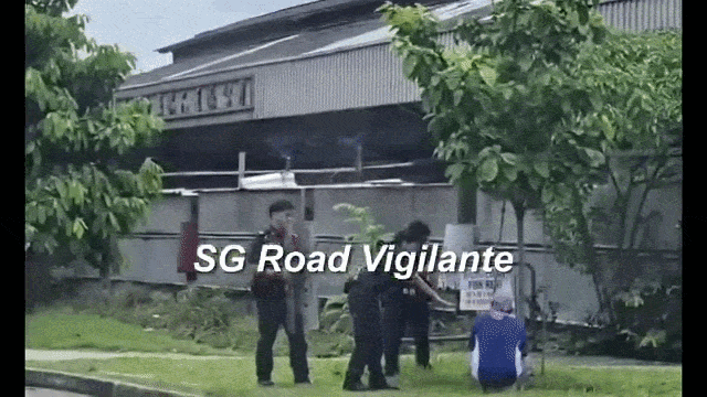 man confronted by police